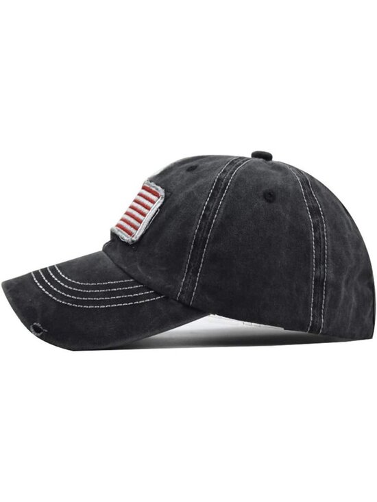 〽️Women Flag Black High Ponytail Baseball Cap Trucker Bad Hair Day Adjustable main image 6